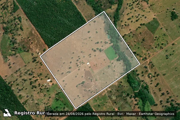 Imagem de satélite de FAZENDA SANTA CECILIA I  Lote 57 - LOTE 57 em Porto Esperidião - MT