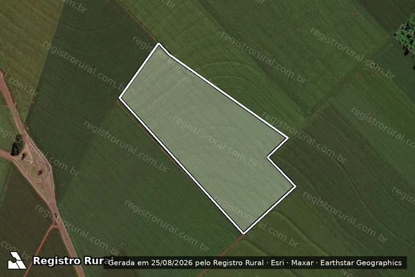 Imagem de satélite de Lote Rural  - n° 108.A/123.B.1/108.B/122.B/123.A1/123.A2/124.A.5, 2ª Parte do 47° Per. Faz. Britânia em Toledo - PR