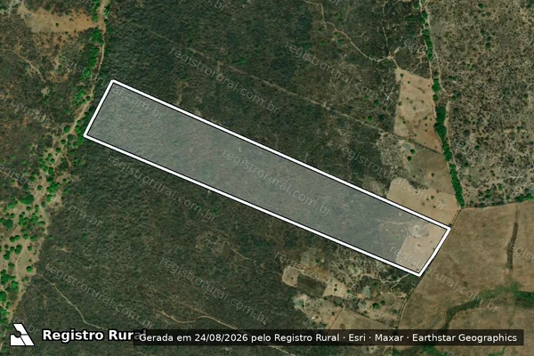 Imagem de satélite de FAZENDA OLHO D ÁGUA DO FÉLIX - (Parcela 26) em Caruaru - PE