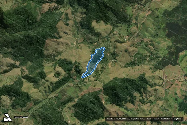 Imagem de satélite de Fazenda Boa Vista - PARCELA 03 em Santa Maria Madalena - RJ