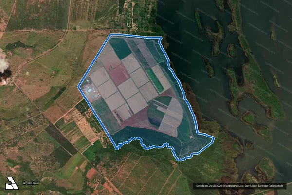 Imagem de satélite de Fazenda Palmeira - Parte 1 em Porto Nacional - TO
