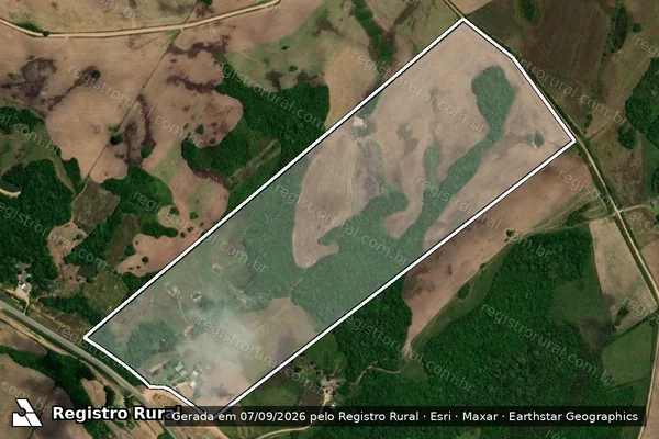 Imagem de satélite de PA Floresta/Lagoa / Lote 13 - Lote 13 em Piratini - RS