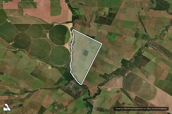 Imagem de satélite de Fazenda Santo Antônio do Rio Bonito - Parte 1 em Loanda - PR