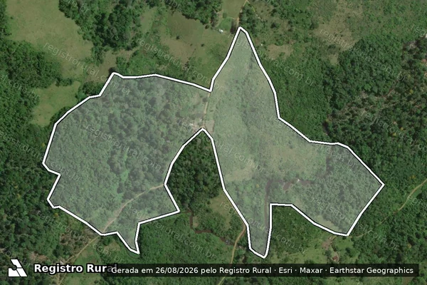 Imagem de satélite de FAZENDA SANTA CLARA - Parte 1 em Itacaré - BA
