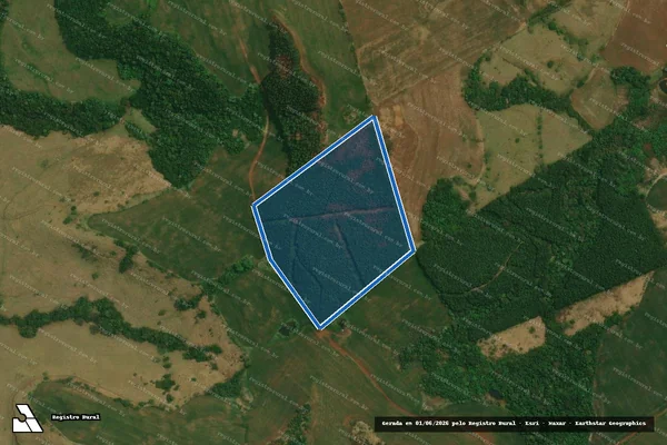 Imagem de satélite de FAZENDA CANTAGALINHO - Matrícula 3.618 em Cantagalo - PR