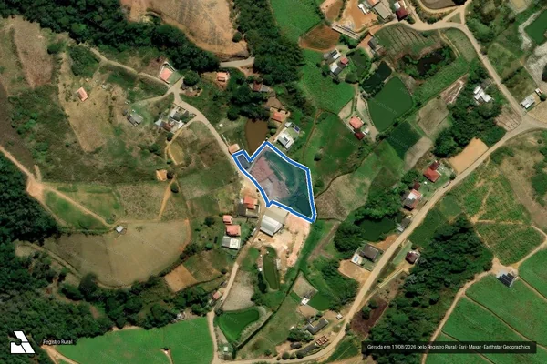 Imagem de satélite de Sítio Esperança - ÁREA 02 em Santa Maria de Jetibá - ES