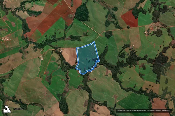 Imagem de satélite de Fazenda do Arvoredo - Matrícula 20.397, 7227 e 4549 em Capão Bonito do Sul - RS