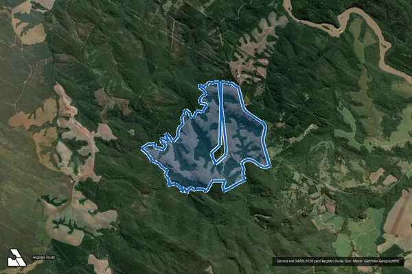 Imagem de satélite de FAZENDA QUEIROZ em Tibagi - PR