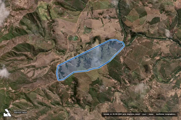 Imagem de satélite de Fazenda Gerais - Parte 1 em Rubelita - MG