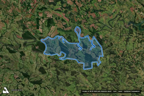 Imagem de satélite de Fazenda Vale do Cantu em Palmital - PR