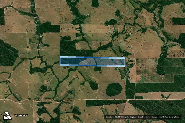 Imagem de satélite de Lote 42, Gleba Figura 01, Setor Rio do Ouro, Gleba Corumbiara, P.F. Corumbiara - Matrícula 2160 em Chupinguaia - RO