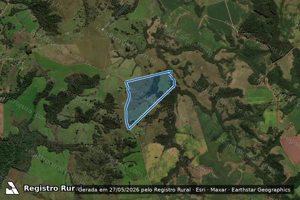 Imagem de satélite de Ronaldo ? Campo 2 - Ronaldo - Campo 2 em Caçapava do Sul - RS