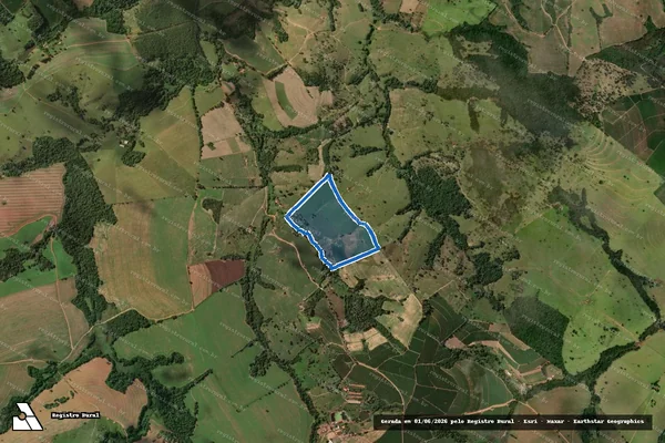 Imagem de satélite de FAZENDA CACHOEIRA - Parte 1 em Capetinga - MG