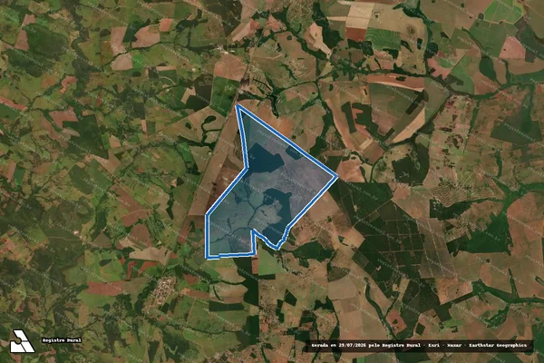 Imagem de satélite de Fazenda Jatobá - Parte 1 em Jaraguari - MS
