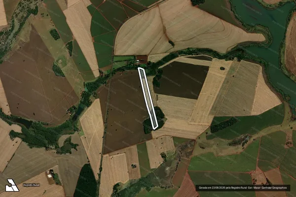 Imagem de satélite de FAZENDA MIRIM - Gleba 1 em Santa Helena de Goiás - GO