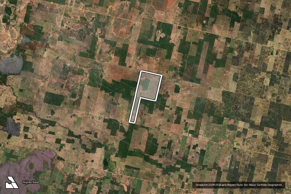 Imagem de satélite de LOTE 22 a 25 e 37 - Loteamento Serra Solta - PARCELA 01 em Serra do Ramalho - BA