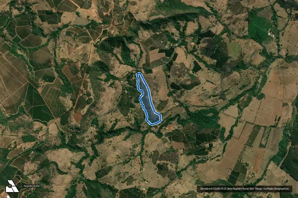 Imagem de satélite de Fazenda Guanabara - Parte 02 em Pedregulho - SP