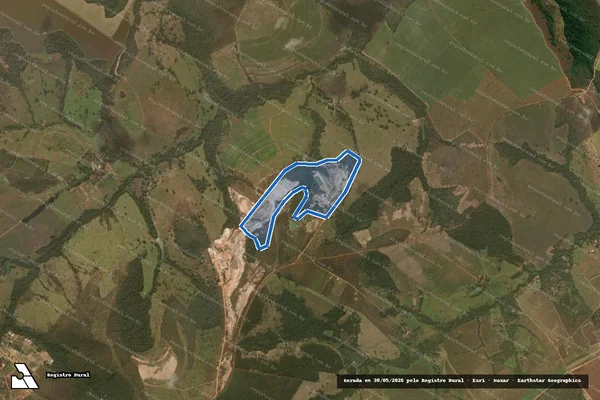 Imagem de satélite de FAZENDA SÃO JOSÉ  - AREIAL RIO DAS PEDRAS em Abadiânia - GO