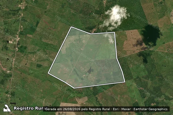 Imagem de satélite de FAZENDA PARAISO II - 01 em Lago Verde - MA