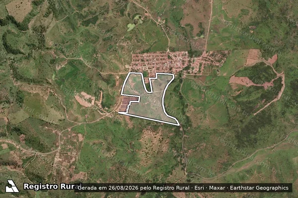 Imagem de satélite de FAZENDA SOL NASCENTE - Parte 1 em Rio do Prado - MG