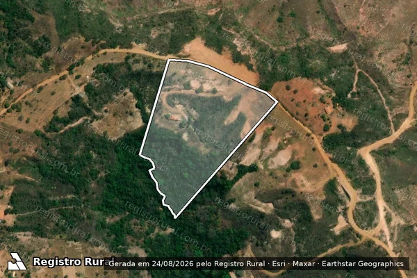 Imagem de satélite de FAZENDA SALITRE, LUGAR BREJO, LAGINHA OU SERRINHA - Parte 14 em Presidente Olegário - MG