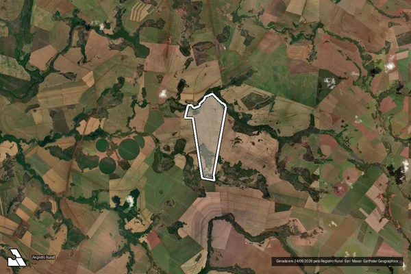 Imagem de satélite de Faz Vargem Grande e Jibóia em Goiatuba - GO