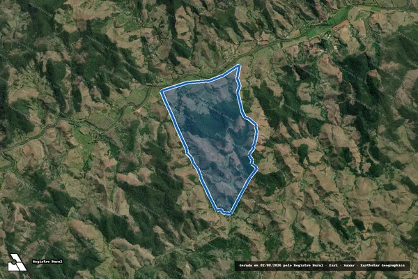 Imagem de satélite de Fazenda da Glória - Parte 2 em Valença - RJ