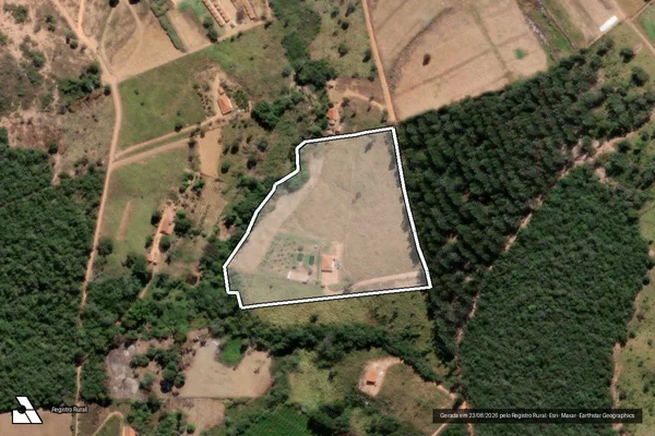 Imagem de satélite de SITIO AGUAS CLARAS - Parte 1 em Capelinha - MG
