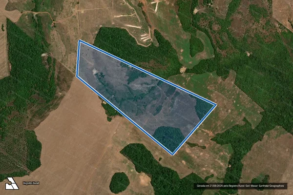 Imagem de satélite de FAZENDA VIEIRA - 001 em Conceição do Araguaia - PA