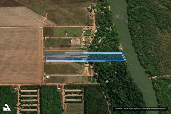 Imagem de satélite de CHÁCARA DONA LUCIA - LOTE RURAL 16 em Sorriso - MT