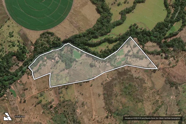 Imagem de satélite de Fazenda Chapada - Parcela 1 em Jequitaí - MG