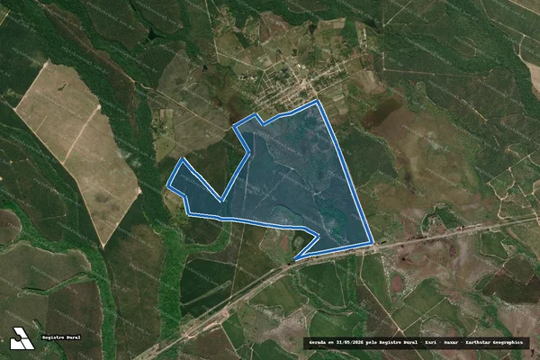 Imagem de satélite de Fazenda Campos de Caravelas, Vista Alegre, Santo Amaro e São José - Gleba C em Caravelas - BA