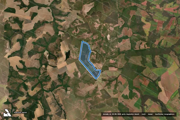 Imagem de satélite de Fazenda Lago Azul - Faz. Lago Azul em Canarana - MT