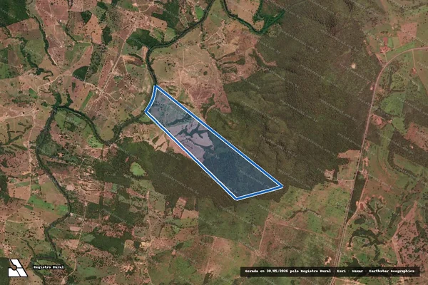 Imagem de satélite de LOTE 26  - LOTEAMENTO DEN. TERRAS DO MUNICIPIO DE MAMBAI - 1ª ETAPA - 001 em Buritinópolis - GO