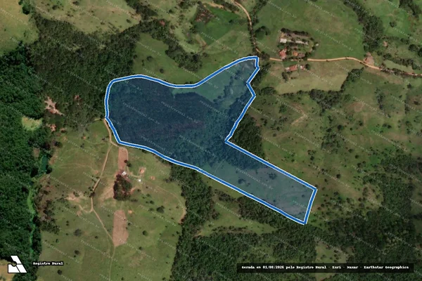 Imagem de satélite de Fazenda Retiro - Gleba C em Pratápolis - MG