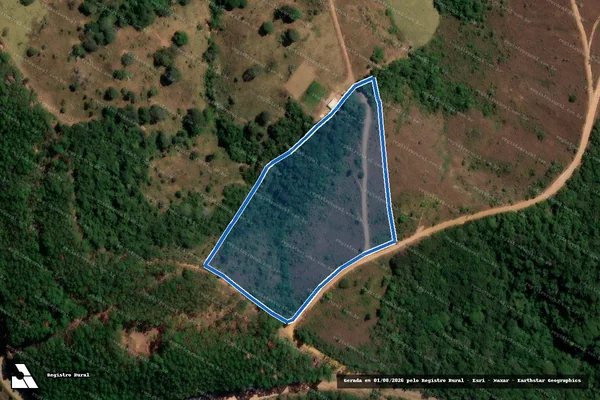 Imagem de satélite de FAZENDA CAETÉ - Gleba D em Pratinha - MG