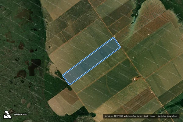 Imagem de satélite de LOTE 289 ? P.A BRASIL NOVO - Parte 1 em Querência - MT