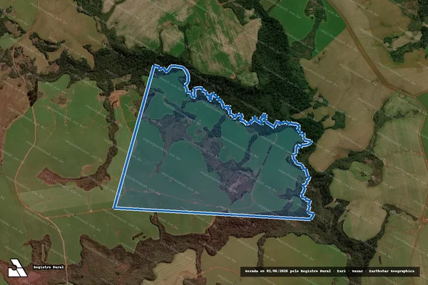 Imagem de satélite de Fazenda Curucaca - Fazenda Curucaca - Lote C em Candói - PR