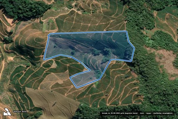 Imagem de satélite de Monte Alverne 36001 - Gleba 05 em Manhuaçu - MG