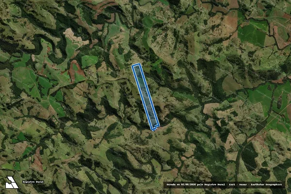 Imagem de satélite de FAZENDA PONDEROSA - Matrícula 17.545 em Luiziana - PR