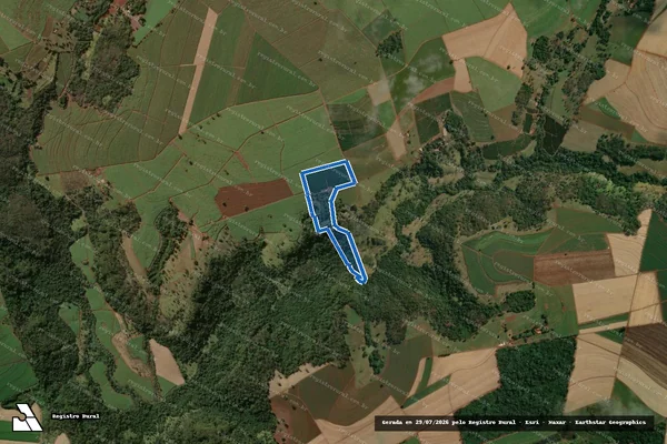 Imagem de satélite de Sitio São Pedro da Mata - Perimetro em Batatais - SP