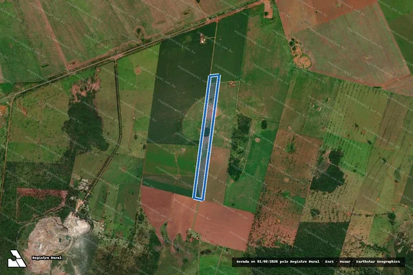 Imagem de satélite de Fazenda São Domingos I e II - Área 3 em Bela Vista - MS