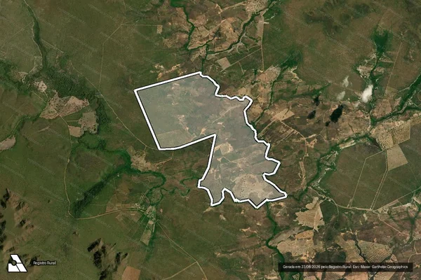 Imagem de satélite de FAZENDA SONHO MEU E MIMOSO DO OESTE em Riachão das Neves - BA
