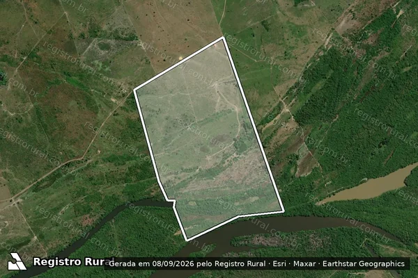 Imagem de satélite de FAZENDA LAGO FINO - em São Pedro da Água Branca - MA
