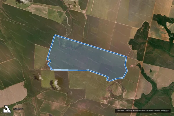 Imagem de satélite de Fazenda 2TM - Parcela 1 em Canarana - MT