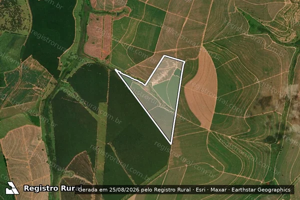 Imagem de satélite de Fazenda Boa Vista em Pirajuí - SP