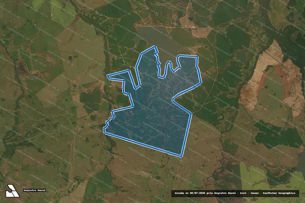 Imagem de satélite de FAZENDA SANTA INÊS - Única em São Borja - RS