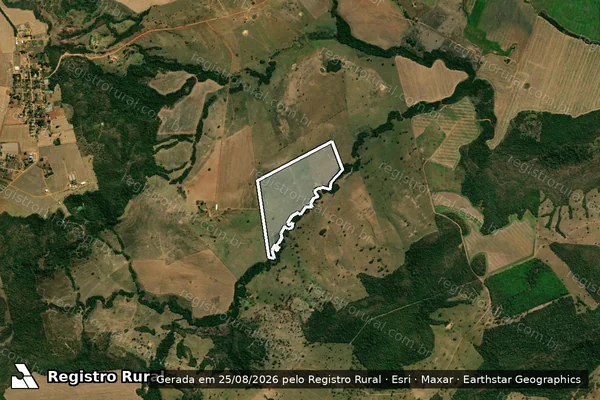 Imagem de satélite de FAZENDA SÃO BENTO - Parcela 1 em Jaciara - MT