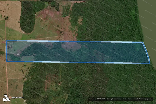 Imagem de satélite de PROJETO DE ASSENTAMENTO OURO BRANCO - LOTE 101 / Parcela 1