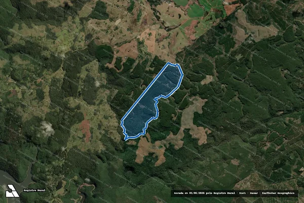 Imagem de satélite de Fazenda Três Marias / Matrícula 3218 em Campo Belo do Sul - SC